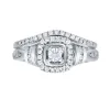 14k Gold 1/2ct TDW Modern Round Diamond Halo Engagement Ring Set by Auriya sold by Zulily