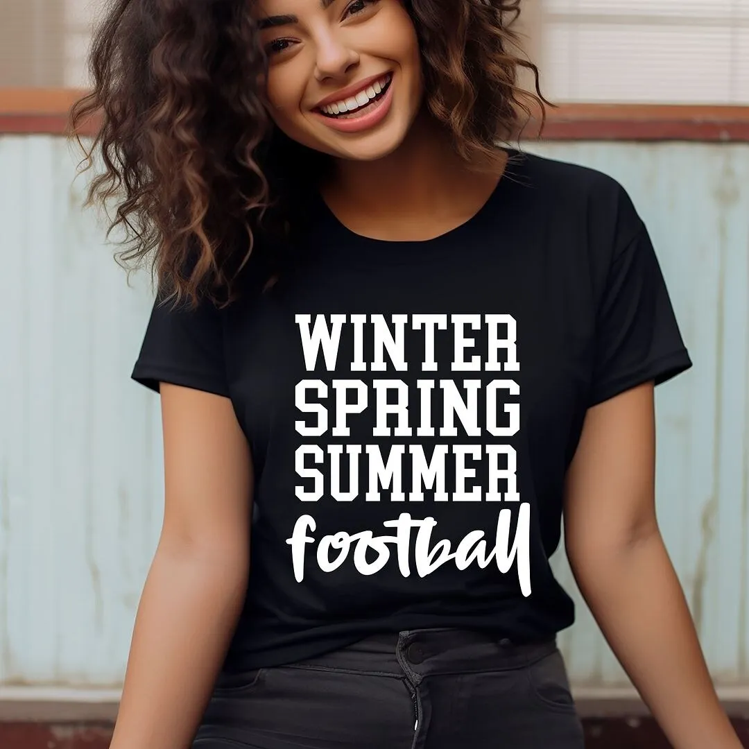 Winter Spring Summer Football Short Sleeve Tee sold by Zulily product image thumbnail 3