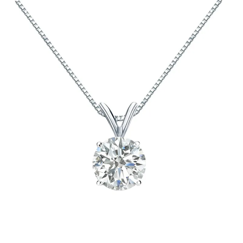 Auriya 1ctw Round Solitaire Diamond Necklace 18k Gold sold by Zulily