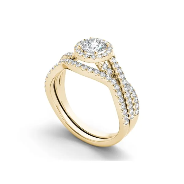 De Couer 14k Yellow Gold 1ct TDW Diamond Engagement Ring sold by Zulily product image thumbnail 3