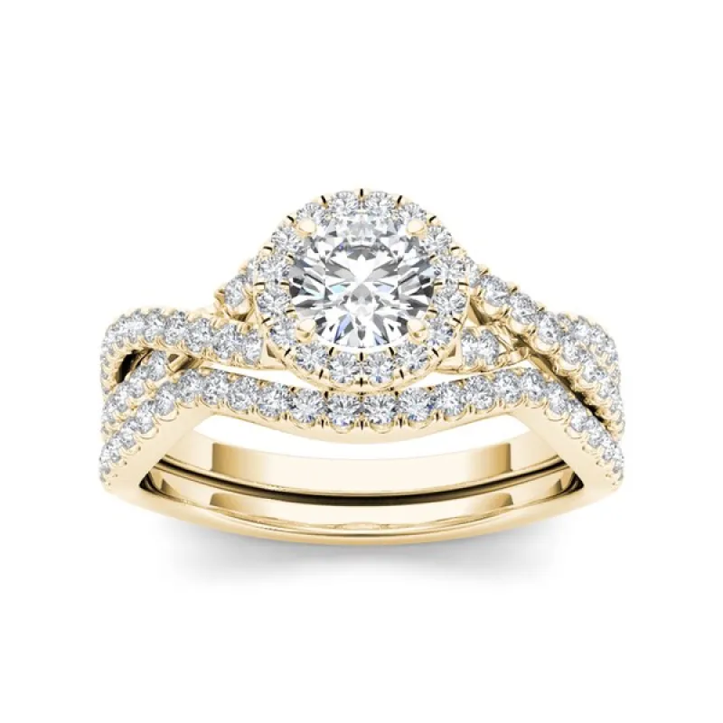 De Couer 14k Yellow Gold 1ct TDW Diamond Engagement Ring sold by Zulily