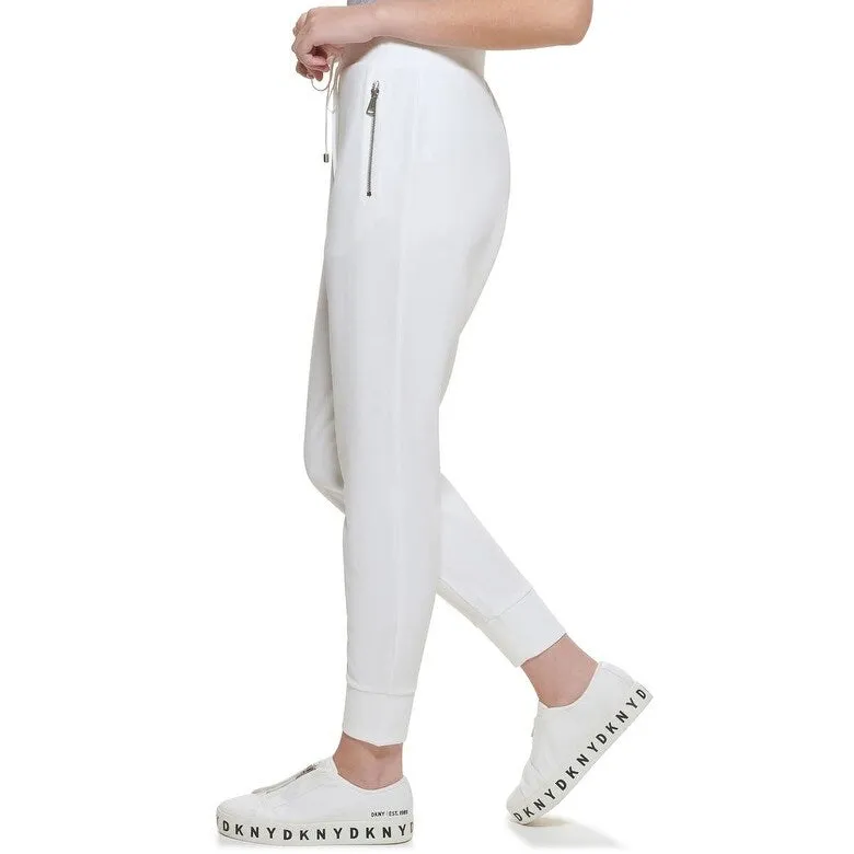 DKNY Women's Zip Pocket Joggers White Size Large sold by Zulily product image thumbnail 2