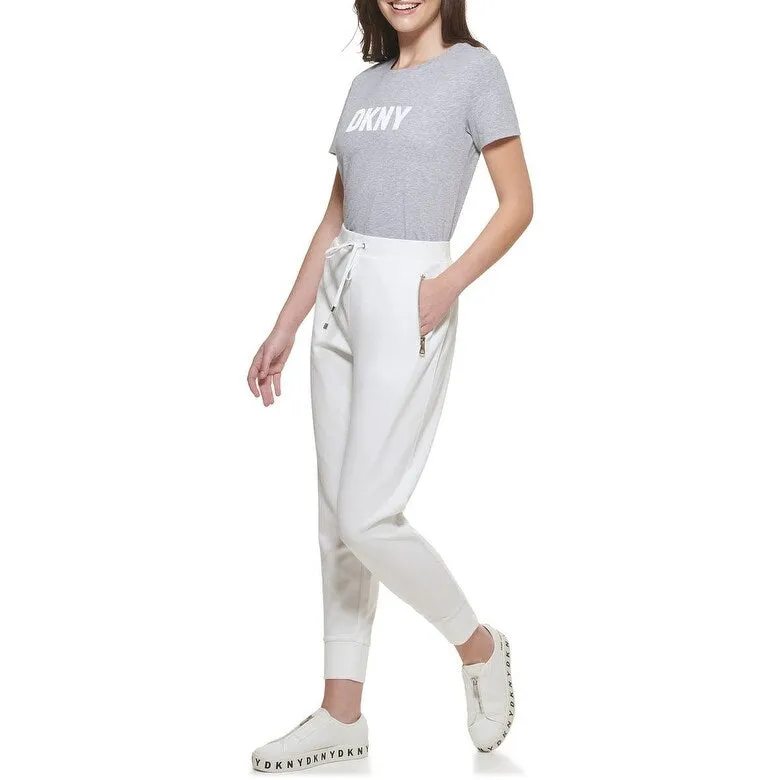 DKNY Women's Zip Pocket Joggers White Size Large sold by Zulily product image thumbnail 3