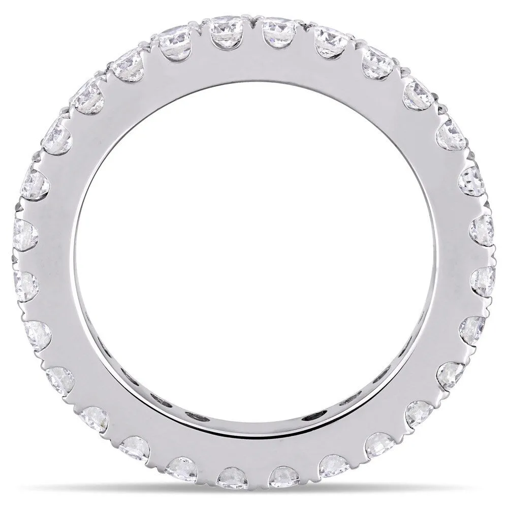 Miadora Signature Collection 14k White Gold 1ct TDW Diamond Full Eternity Band (G-H, SI1-SI2) sold by Zulily product image thumbnail 3