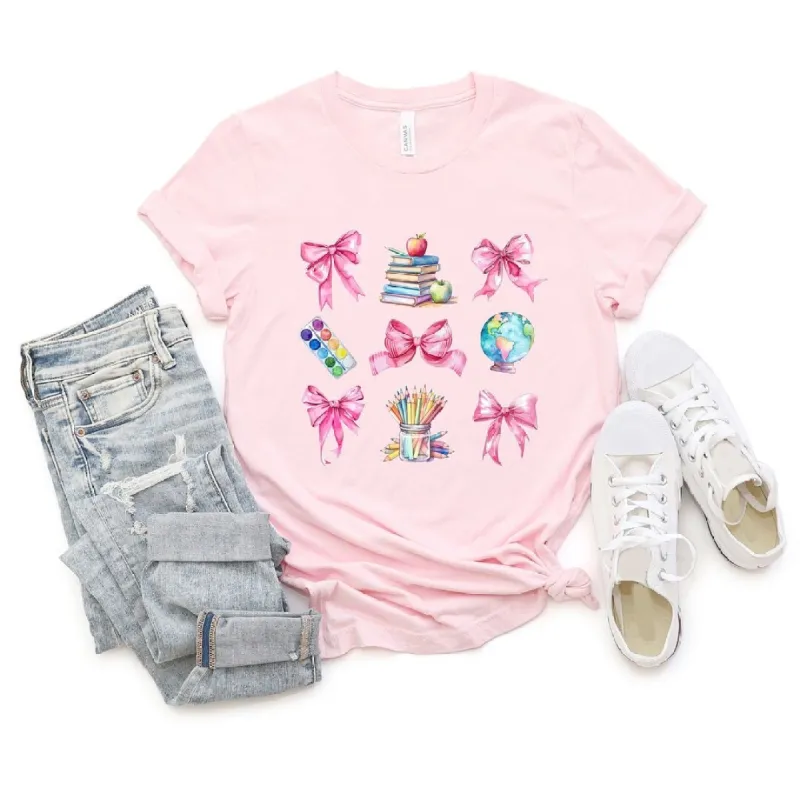 Coquette Pastel Teacher Collage Short Sleeve Tee sold by Zulily