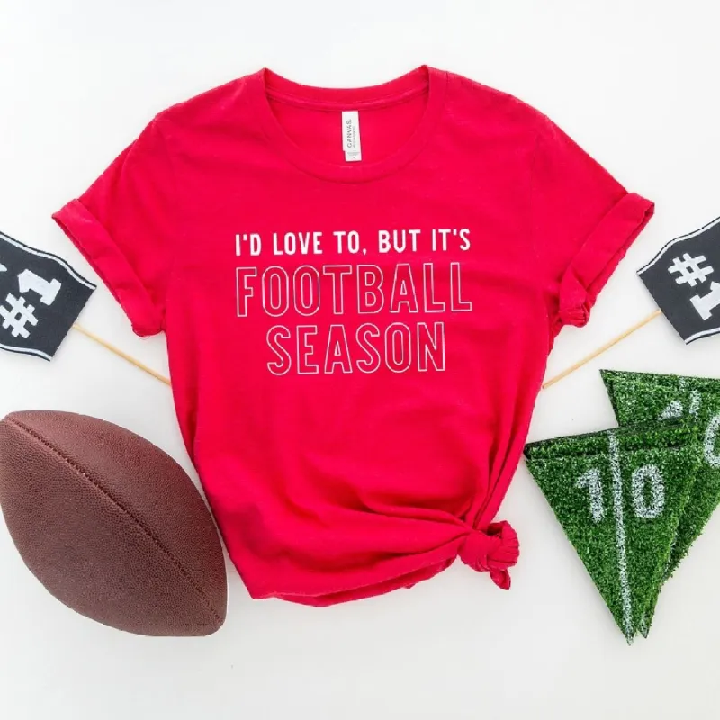 I'd Love to But It's Football Season Short Sleeve Tee sold by Zulily