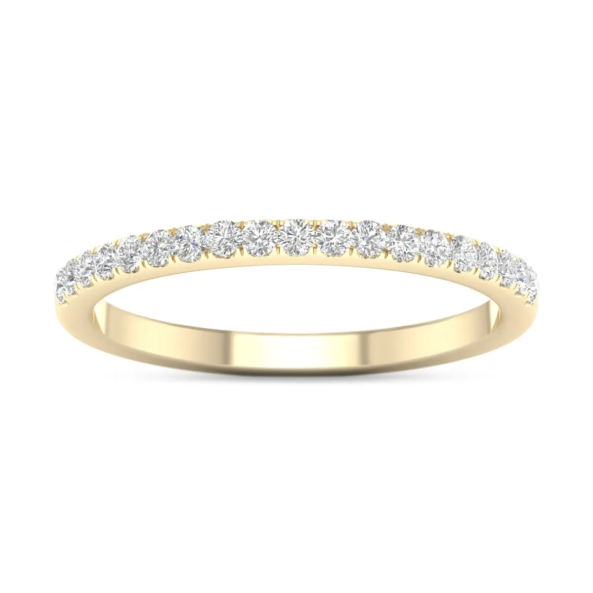 De Couer IGI Certified 14k Yellow Gold 1/4ct TDW Women's Wedding Band sold by Zulily product image thumbnail 5