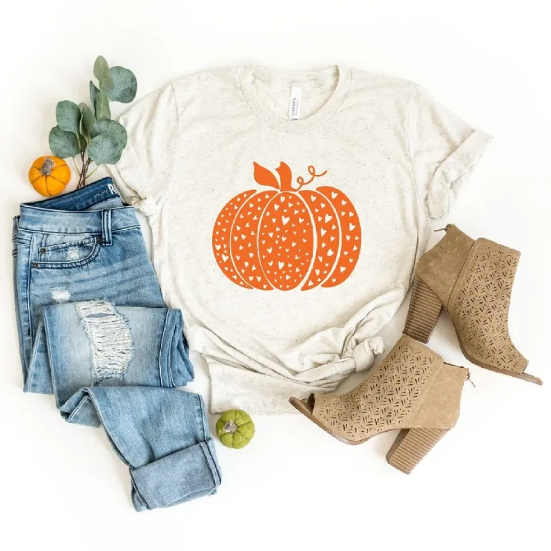 Heart Pumpkin Short Sleeve Tee sold by Zulily