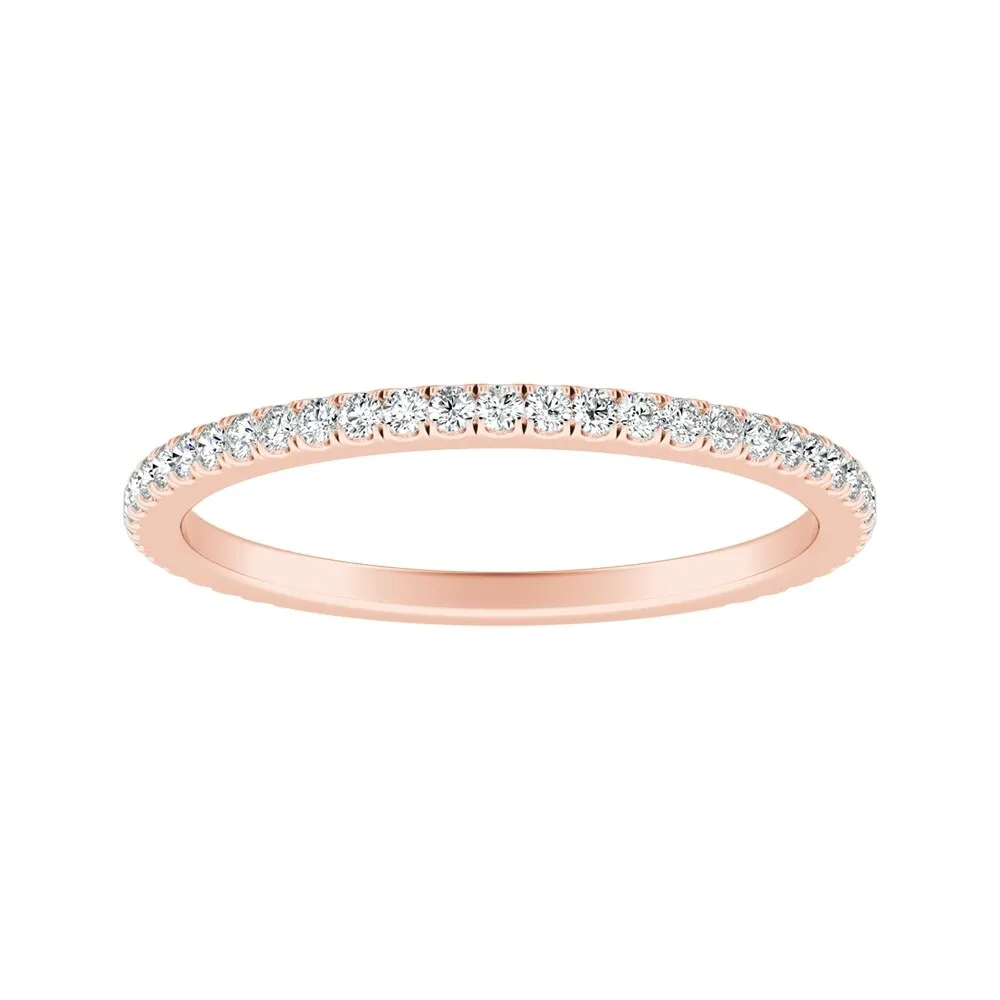 Auriya 1/5ctw Stackable Diamond Wedding Band 14k Gold sold by Zulily product image thumbnail 3