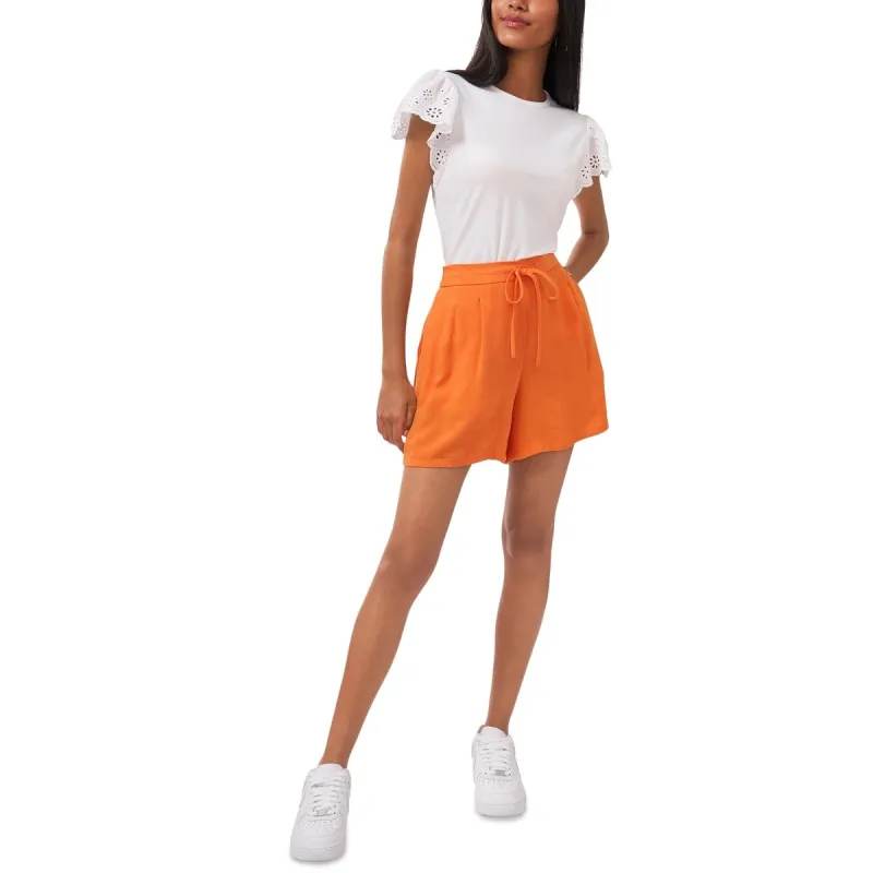 Riley & Rae Women's High Rise Exposed Button Capri Jeans Orange Size 16 sold by Zulily