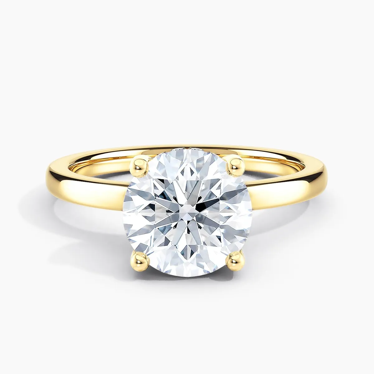 Auriya 14k Gold 0.50ctw Round Hidden-Halo Lab Grown Diamond Engagement Ring sold by Zulily product image thumbnail 2
