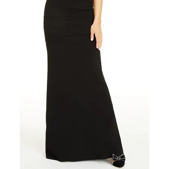 Emerald Sundae Juniors' V-Neck Cutout Maxi Dress Black Size Large sold by Zulily product image thumbnail 2