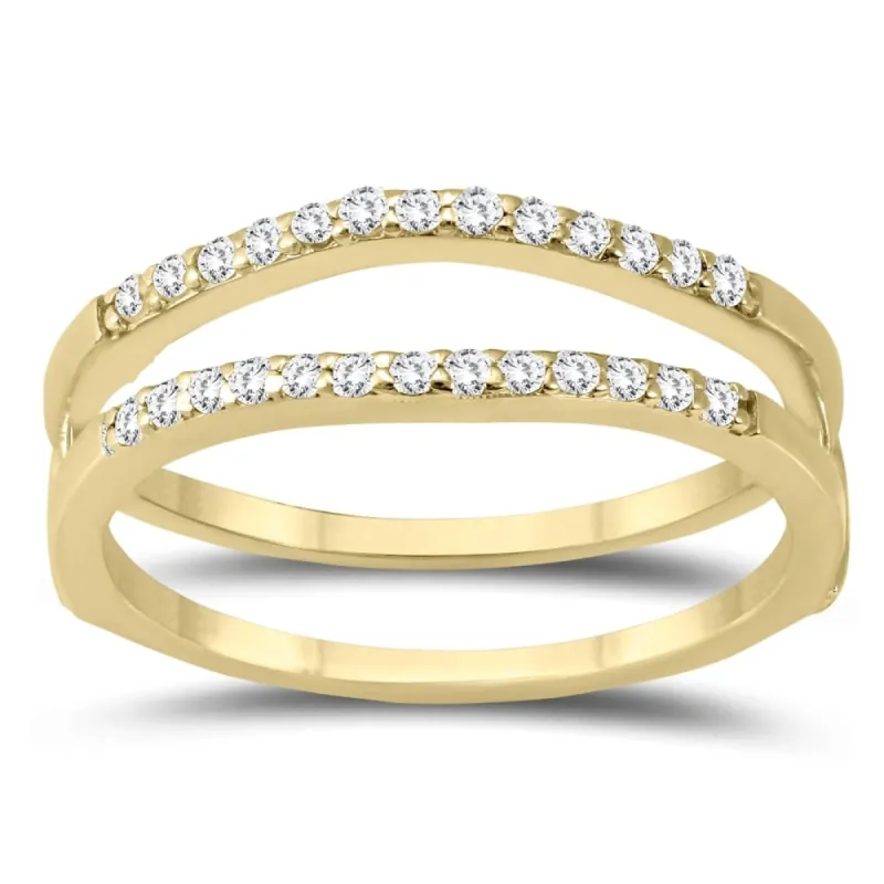 1/4 Carat TW Diamond Insert Ring in 10K Yellow Gold sold by Zulily