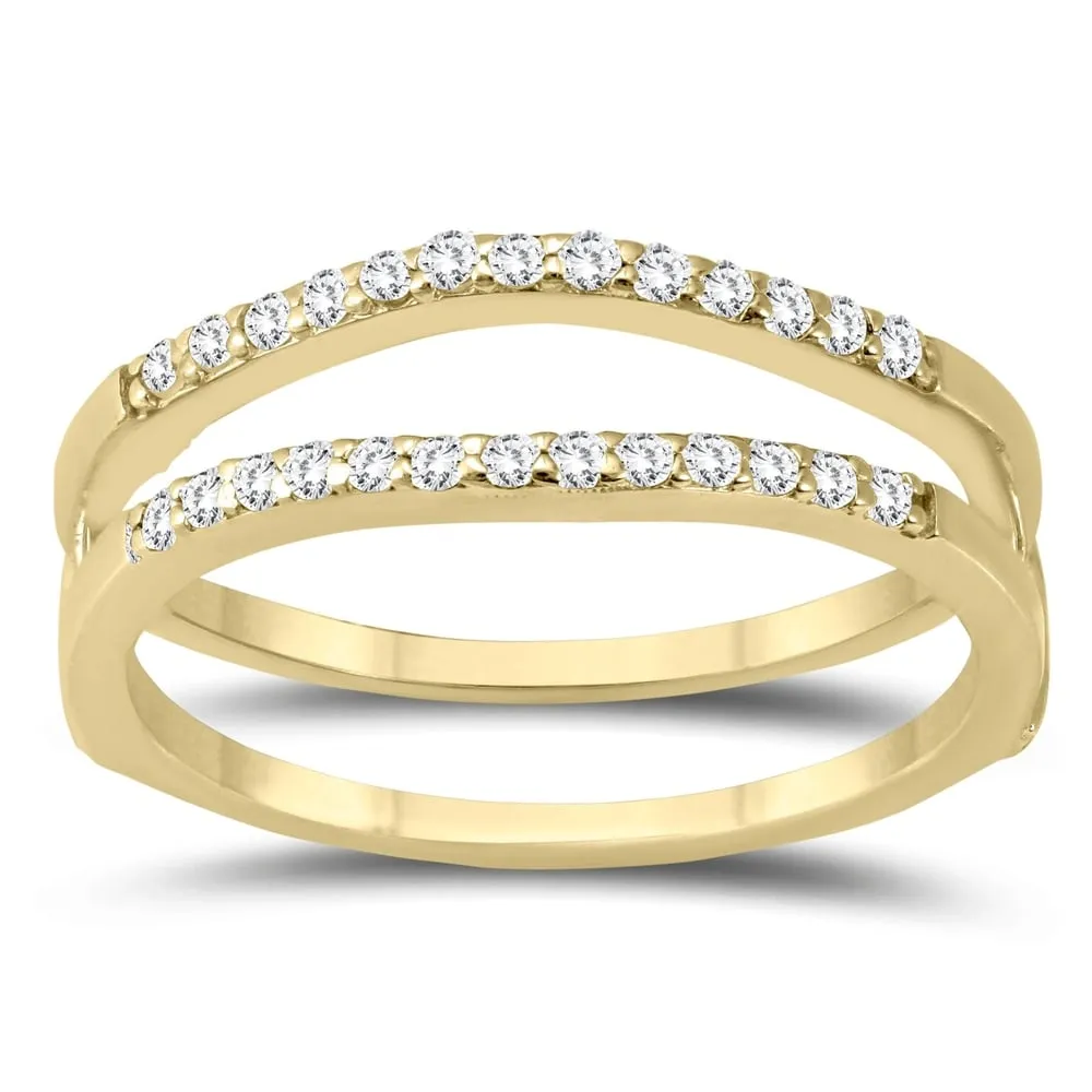 1/4 Carat TW Diamond Insert Ring in 10K Yellow Gold sold by Zulily