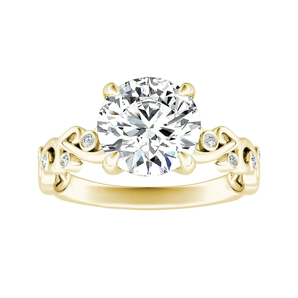 Auriya 14k Gold 4ctw Vintage Solitaire Moissanite Engagement Ring sold by Zulily product image thumbnail 5