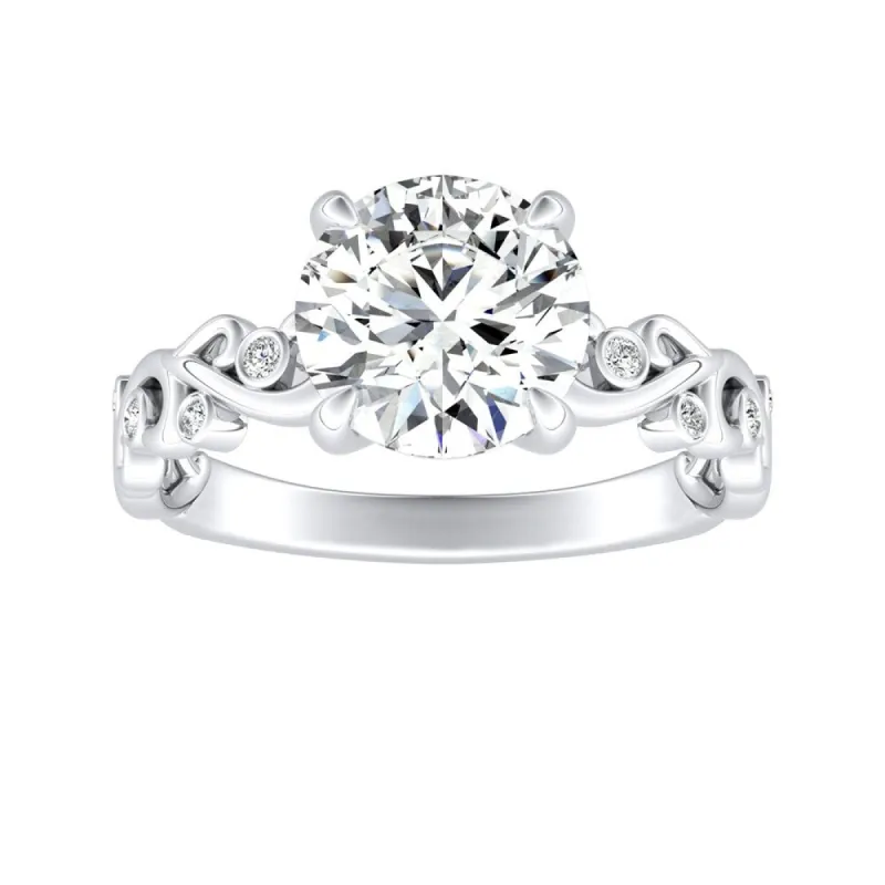Auriya 14k Gold 4ctw Vintage Solitaire Moissanite Engagement Ring sold by Zulily