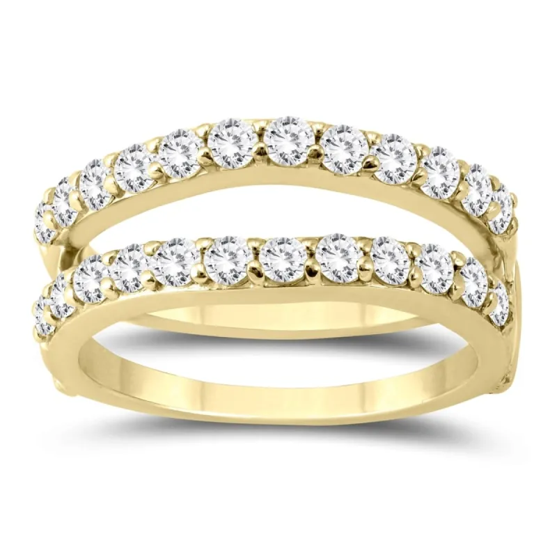 1 Carat TW Diamond Insert Ring in 14K Yellow Gold sold by Zulily