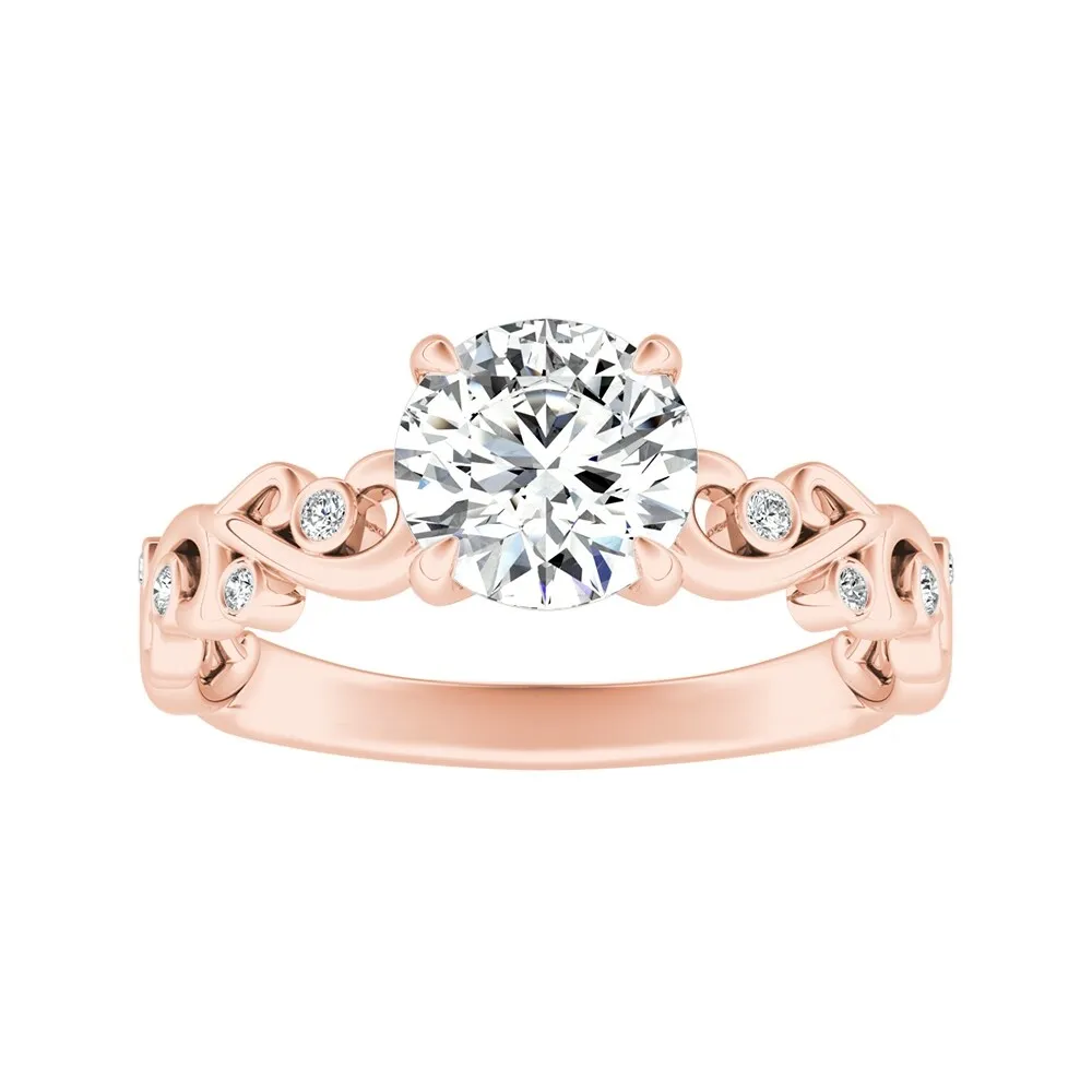 Auriya 14k Gold 1/2ctw Vintage Solitaire Moissanite Engagement Ring sold by Zulily product image thumbnail 5