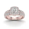 De Couer 2ct TDW Diamond Halo Ring (H-I, I2) - Pink sold by Zulily