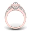 De Couer 2ct TDW Diamond Halo Ring (H-I, I2) - Pink sold by Zulily