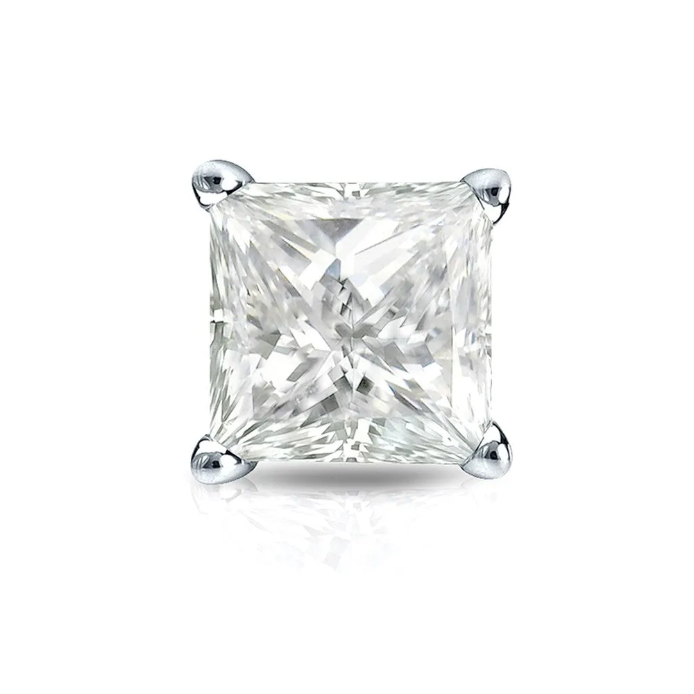 Auriya 14k Gold 1ct TDW Princess-Cut SINGLE STUD (1) Diamond Earring sold by Zulily product image thumbnail 4