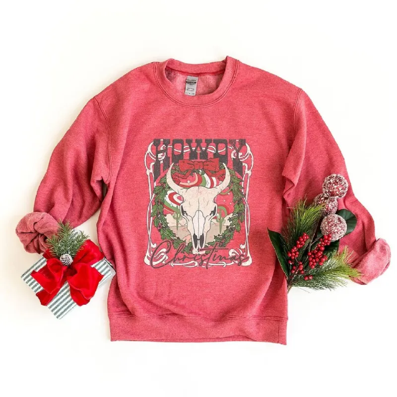 Howdy Christmas Bull Graphic Sweatshirt sold by Zulily