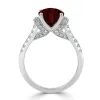 Auriya Modern 2 3/8ct Oval Garnet and Diamond Engagement Ring 3/8cttw 14k Gold sold by Zulily
