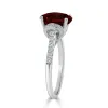 Auriya Modern 2 3/8ct Oval Garnet and Diamond Engagement Ring 3/8cttw 14k Gold sold by Zulily