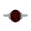 Auriya Modern 2 3/8ct Oval Garnet and Diamond Engagement Ring 3/8cttw 14k Gold sold by Zulily