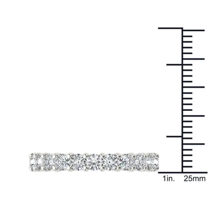 De Couer 14k White Gold 1 3/4ct TDW Diamond Wedding Band sold by Zulily