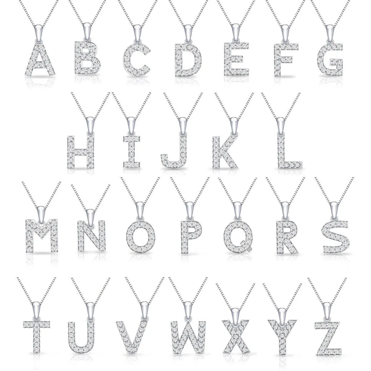 Auriya 1/10ctw Pave Accent Diamond Initial Pendant Necklace 14k Gold (I-J, I1-I2) sold by Zulily product image thumbnail 2