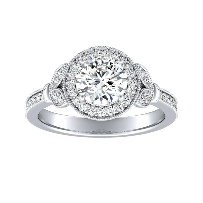 Auriya 14k Gold 1 1/4ctw Vintage Moissanite Engagement Ring sold by Zulily