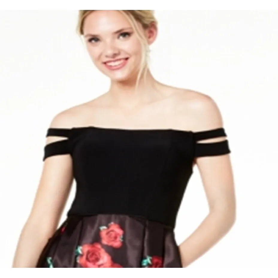 Blondie Nites Women's Sleeveless Short Fit Flare Party Dress Black Size 3 sold by Zulily product image thumbnail 2