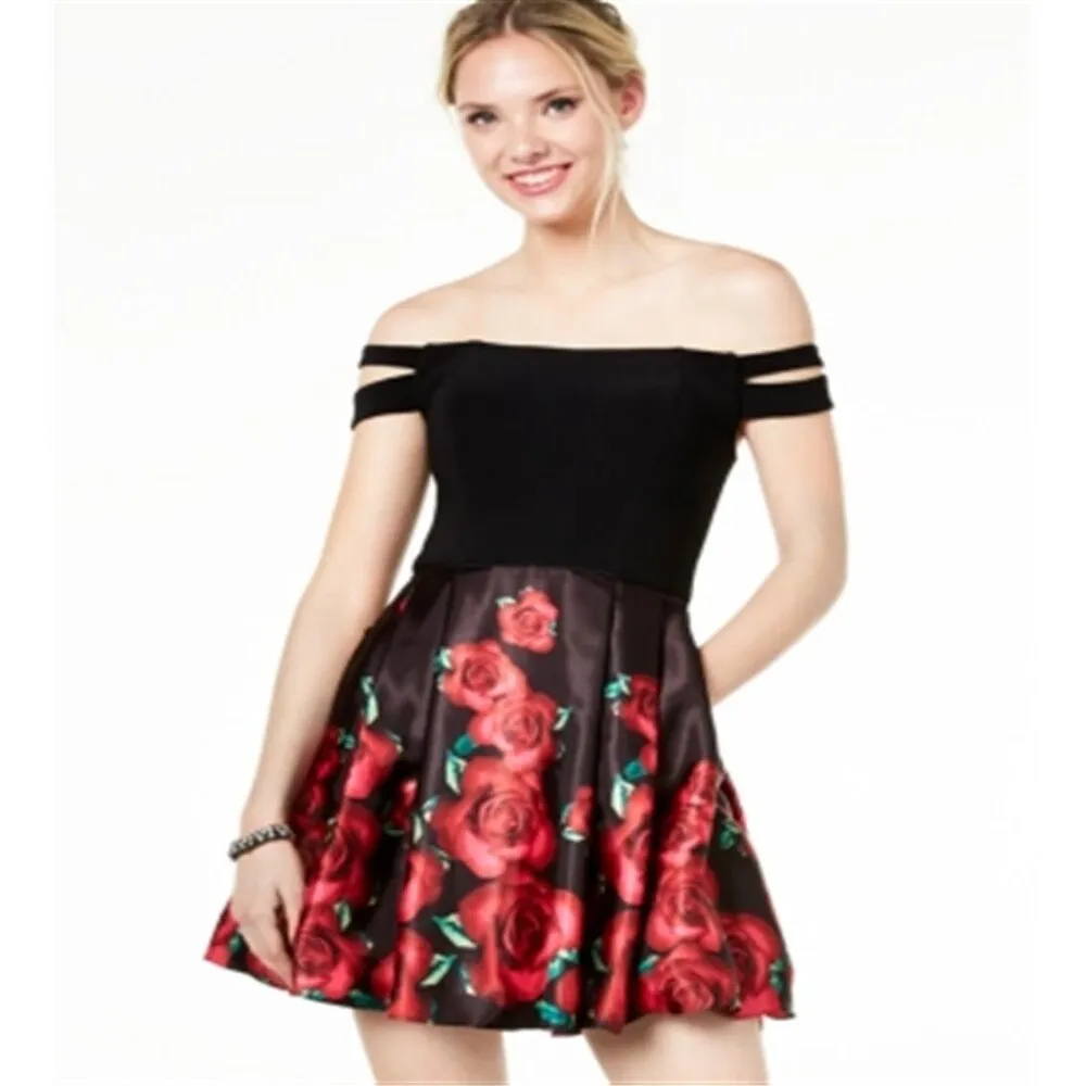 Blondie Nites Women's Sleeveless Short Fit Flare Party Dress Black Size 3 sold by Zulily