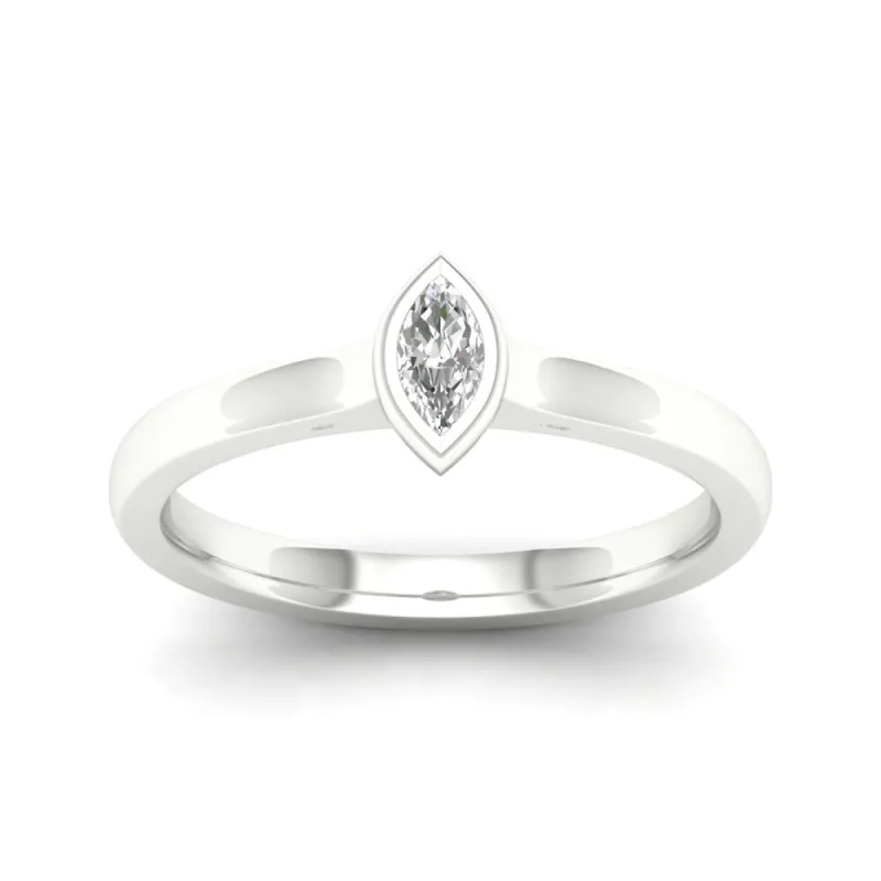 De Couer 10k Gold 1/6 ct TDW Diamond Marquise Shape Ring sold by Zulily
