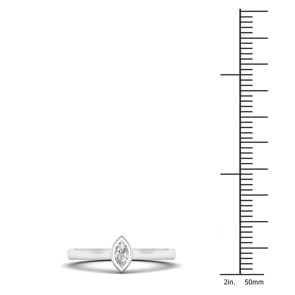 De Couer 10k Gold 1/6 ct TDW Diamond Marquise Shape Ring sold by Zulily product image thumbnail 4