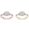De Couer 10k Gold 2/5ct TDW Diamond Halo Split Shank Engagement Ring sold by Zulily