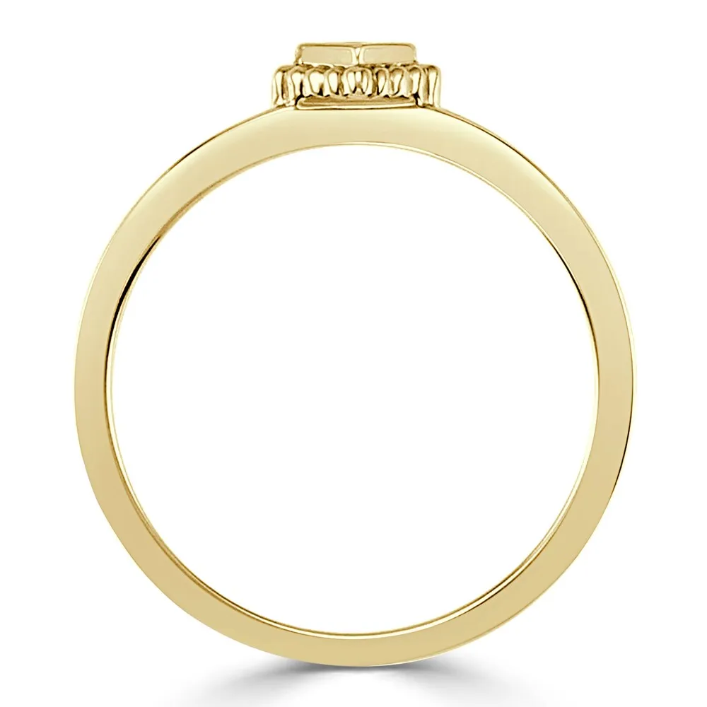 Auriya Ultra-Thin Stackable Accent Diamond Ring .06ct TDW 10K Gold sold by Zulily product image thumbnail 5