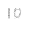 Joelle Diamond Huggie Earring For Her - 14k Gold Earrings 1/5 CTTW U-Shaped Hoops With Certified Diamonds 1/2 Inch Gifts for Her sold by Zulily