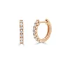 Joelle Diamond Huggie Earring For Her - 14k Gold Earrings 1/5 CTTW U-Shaped Hoops With Certified Diamonds 1/2 Inch Gifts for Her sold by Zulily