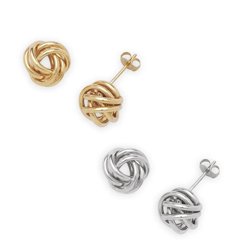 Curata 14k Gold 10mm Large Wire Love Knot Stud Earrings sold by Zulily