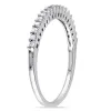 Miadora Sterling Silver 1/ 5ct TDW Diamond Thin Stackable Wedding Band (H-I, I2-I3) sold by Zulily