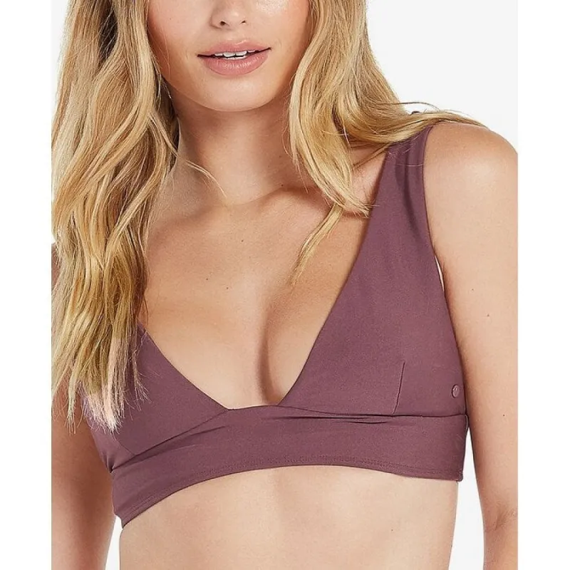 Volcom Junior's Simply Seamless Bralette Bikini Top Swimsuit Purple sold by Zulily