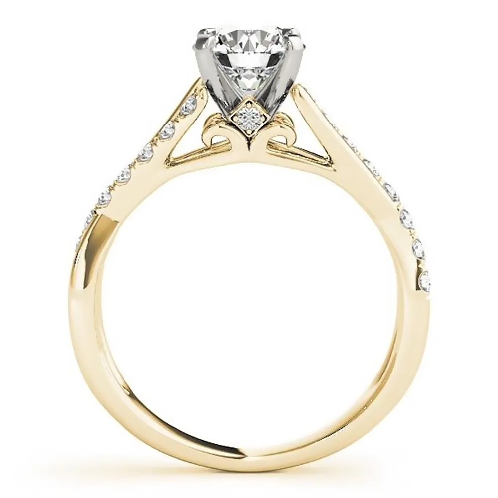 Moissanite by Auriya 14k Gold 3ctw and Diamond Engagement Ring 1/4ctw sold by Zulily product image thumbnail 5