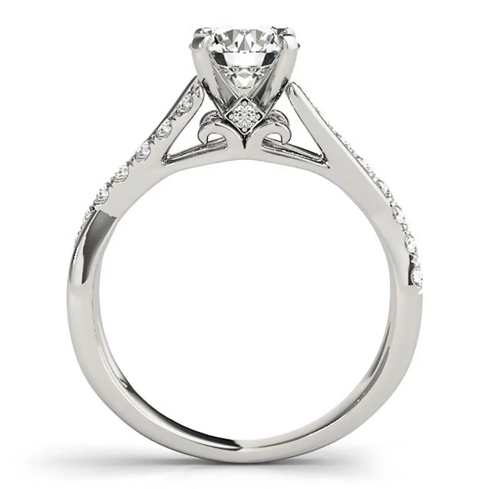 Moissanite by Auriya 14k Gold 3ctw and Diamond Engagement Ring 1/4ctw sold by Zulily product image thumbnail 4