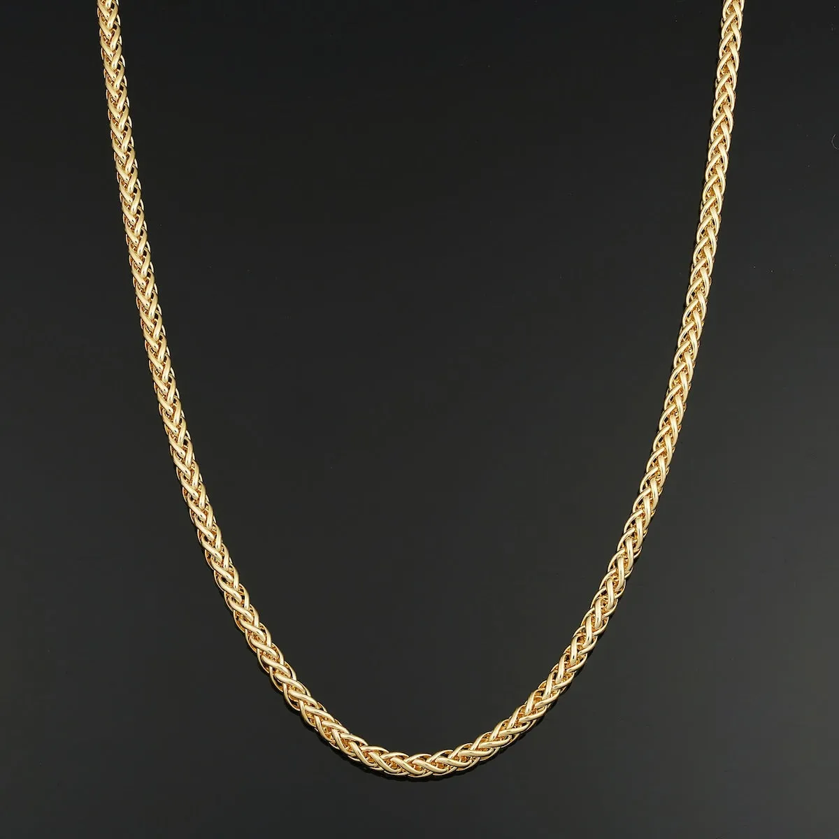 Solid 14k Yellow Gold Filled 4 mm Franco Necklace for Men and Women sold by Zulily product image thumbnail 2