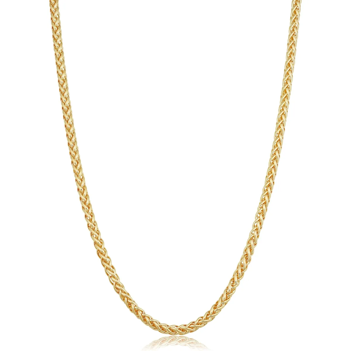 Solid 14k Yellow Gold Filled 4 mm Franco Necklace for Men and Women sold by Zulily