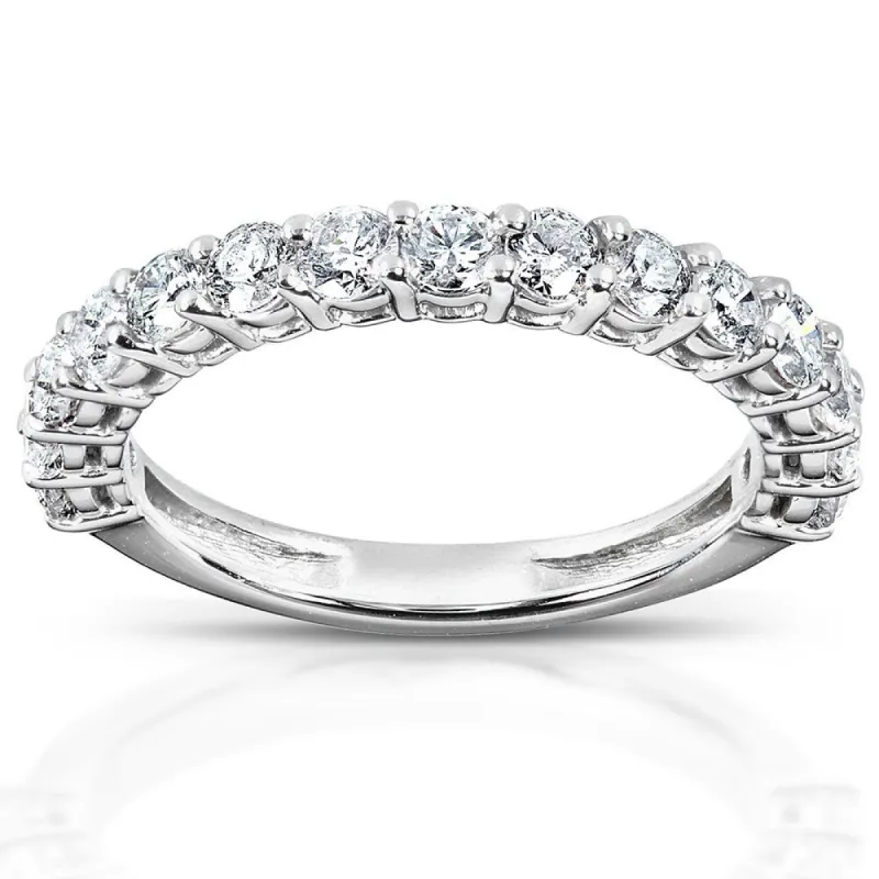 Annello by Kobelli 14k White Gold 1 Carat TDW Women's Diamond Wedding Band sold by Zulily