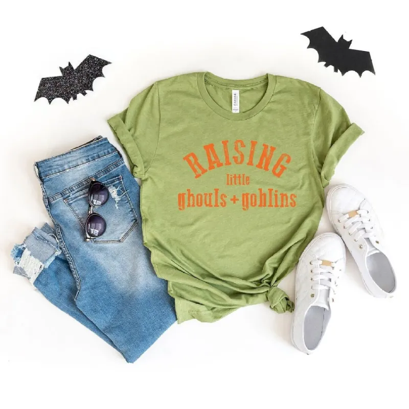 Raising Little Ghouls and Goblins Short Sleeve Tee sold by Zulily