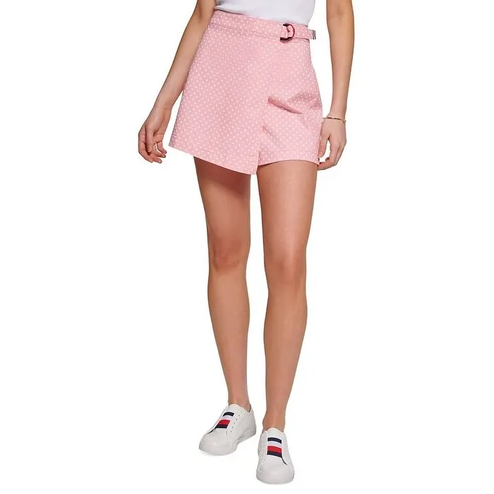 Tommy Hilfiger Women's Dot Print Skort Pink Size 14 sold by Zulily